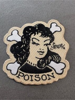 Sailor Jerry Poison Patch Pin-Up (Limited Edition) 4” x 4” NEW